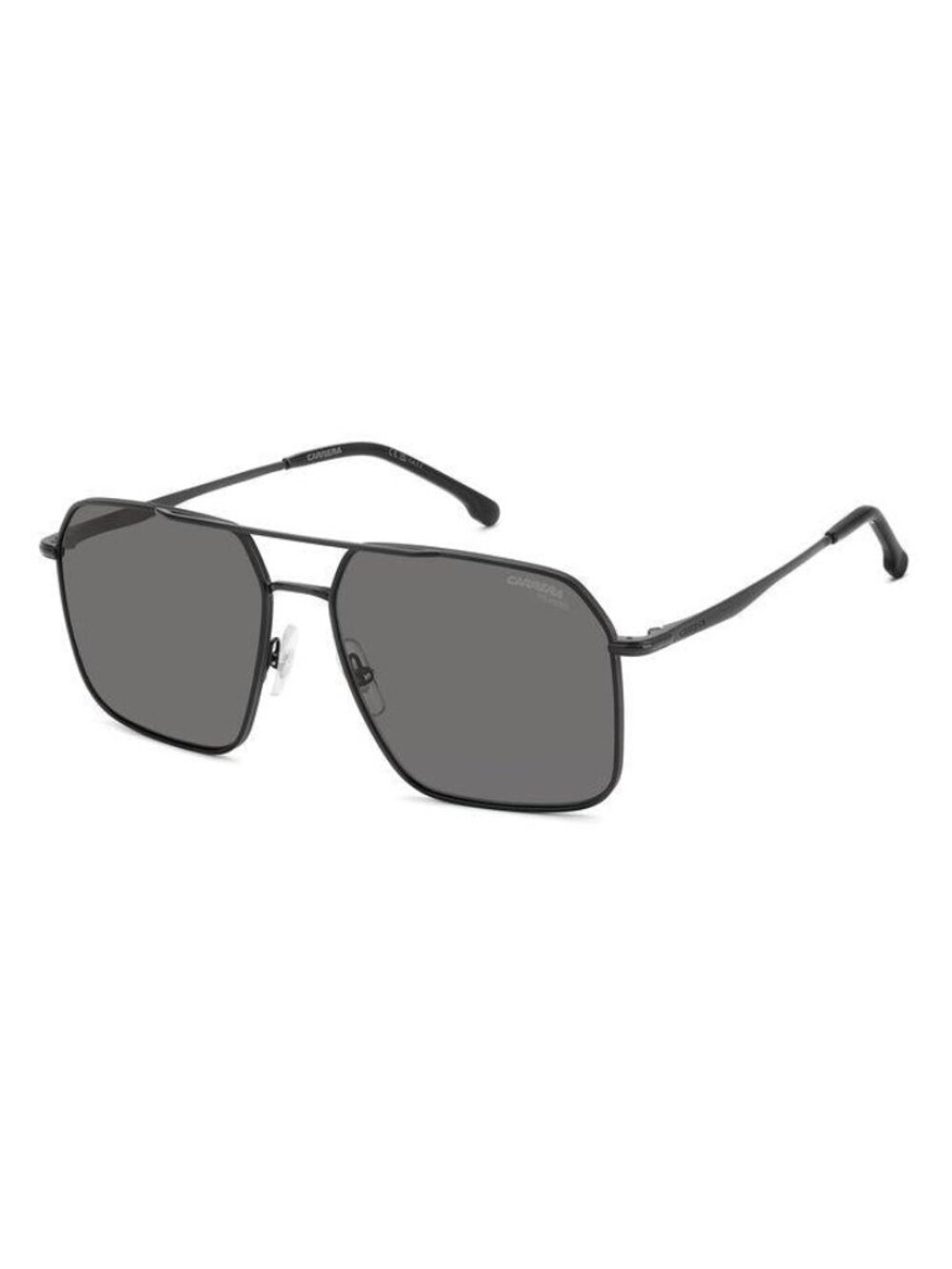 New Carrera Men's Sunglasses Black Square Grey Lens Metal Frame Race RACE 333 S